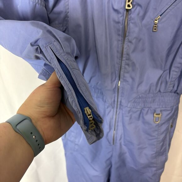 VTG Bogner One Piece Zip Periwinkle Blue Ski Snow Suit Size 6 Retro Made In USA - Picture 10 of 16